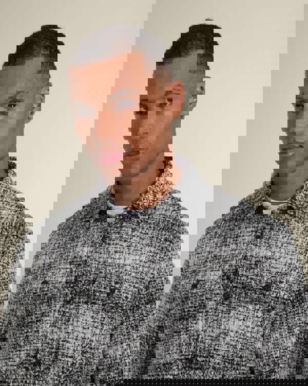 Larsson & Co Dragor - Shadow Check Jersey Casual Overshirt