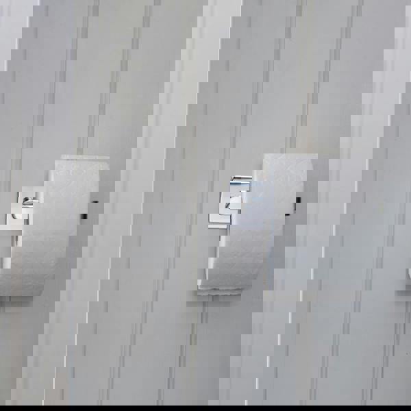 BESLAGSBODEN Polished Stainless Steel Toilet Roll Holder Self Adhesive Bathroom Wall Mounted