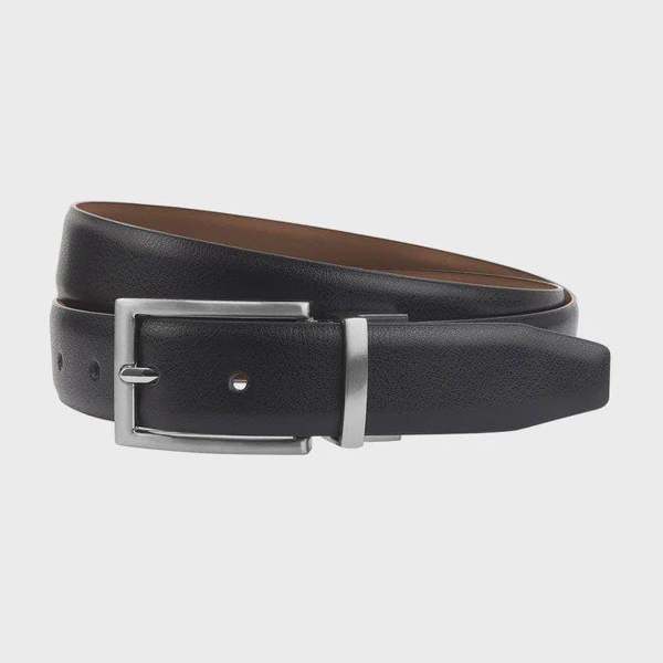 Sophos Lyddington Reversible Leather Belt - Black / Tan