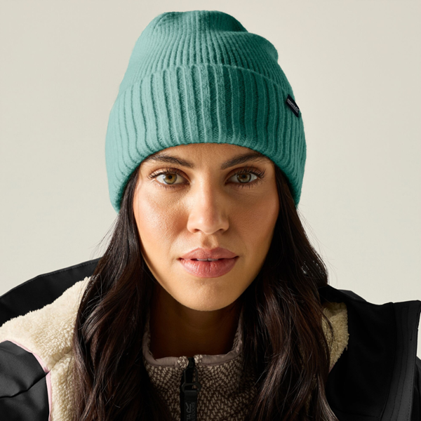 Regatta Womens Basic Ribbed Beanie - Dark Forest Green