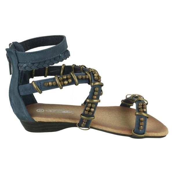 Spot On Girls Spot On Zip Up Sandals