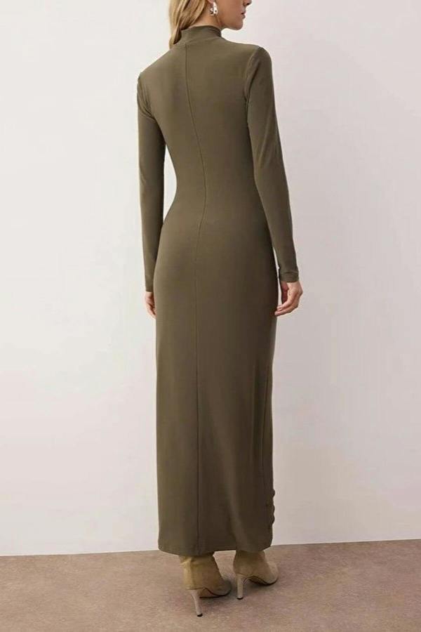 WOVCOR Karyoka Stitch Maxi Knit Dress