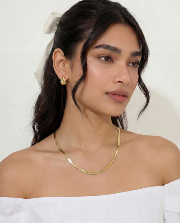 Elk & Bloom Chubby Winged 14K Gold Drop Studs