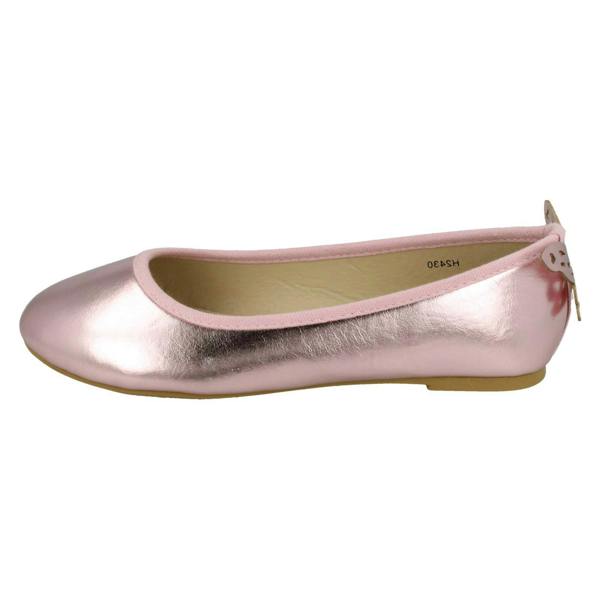 Spot On Girls Spot On Butterfly Heel Trim Ballerinas