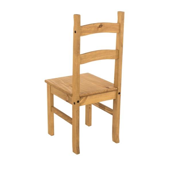 Core Products Pair of Corona Solid Wood Chairs, Waxed Pine