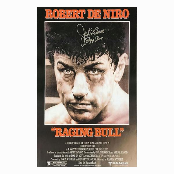 Unbranded Jake La Motta signed 30x40 inch Raging Bull movie poster — Unframed