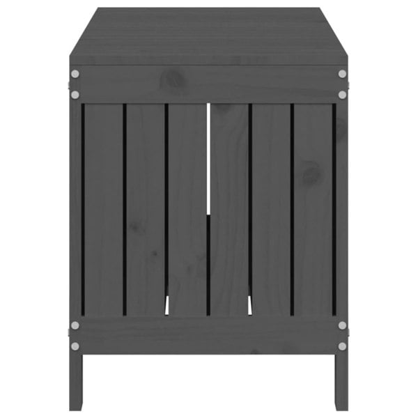 Berkfield Garden Storage Box Grey 108x42.5x54 cm Solid Wood Pine