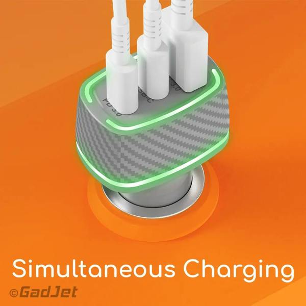 GadJet Rapid 3-Port Car Charger