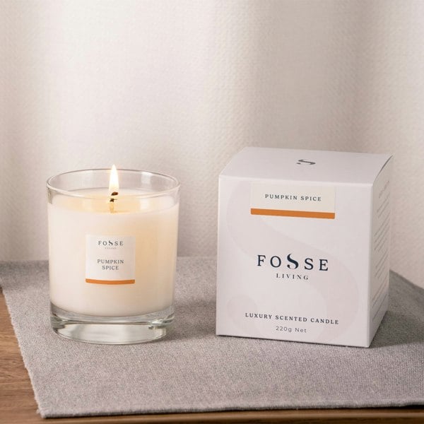 Pumpkin Spice Scented Candle (Limited Edition) - Fosse Living | Luxury Home Fragrances