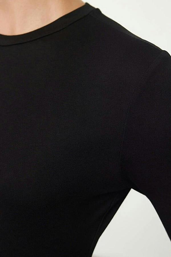 WOVCOR Crew Neck Knit Bodysuit