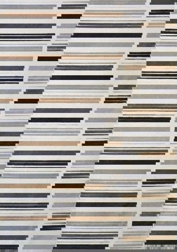 Stripe Design Luxury Area Rug in Multicolour – The Rugs
