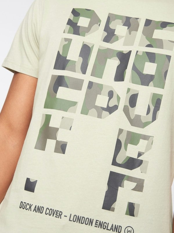 Duck and Cover Camotown T-Shirt - Light Sage