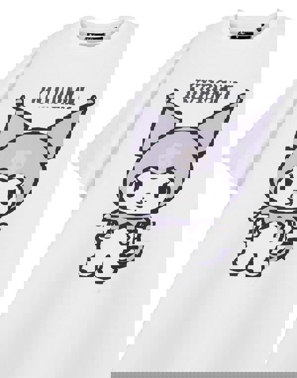 Hello Kitty Womens White Kuromi Pastel Short Sleeved T-Shirt