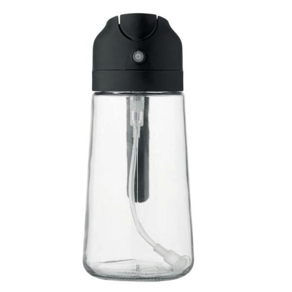 MidOcean Dip 2 in 1 450ml Glass Oil Drizzler - Transparent/Black - 