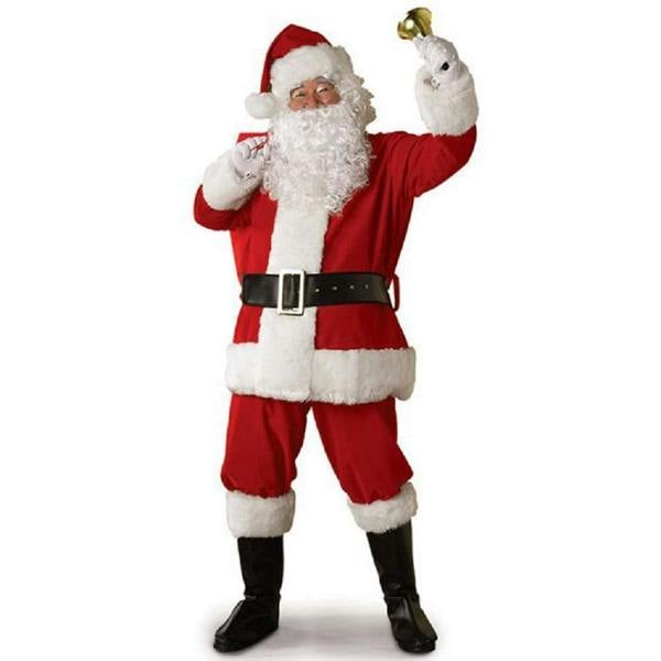 Bristol Novelty Unisex Adult Santa Claus Plush Costume - Red/White