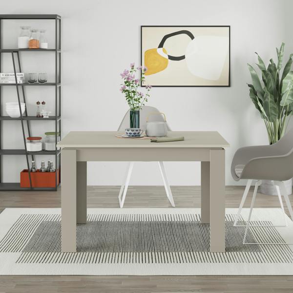 Decortie Tolmen Dining Table Rectangular Extendable Table for 4 Seater Contemporary Kitchen Table 120Wcm Living Room