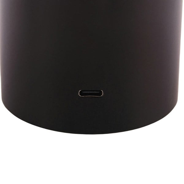Designer Flat Cone Mushroom Rechargeable and Dimmable Table Lamp in Matte Black Image 3