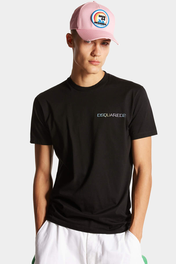 Dsquared2 Cool Fit Palm Beach Logo T-Shirt - Black