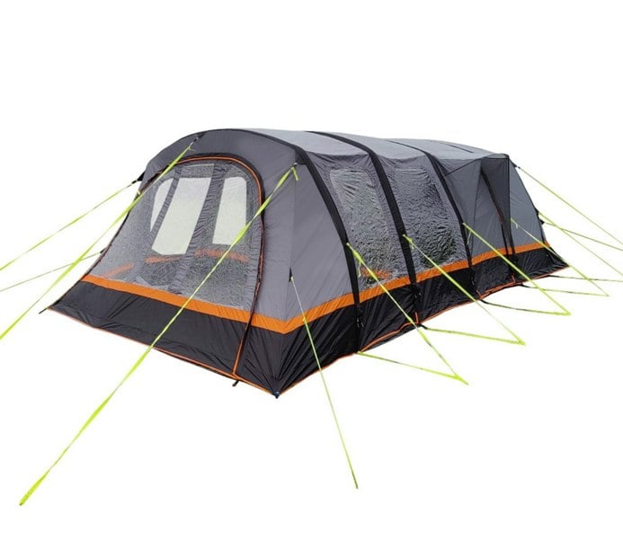 The OLPRO Discovery 6 Berth Inflatable Tent on a white background