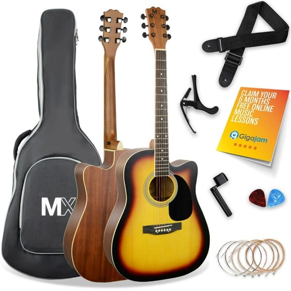 MX Cutaway Acoustic Guitar Pack#Colour_Sunburst