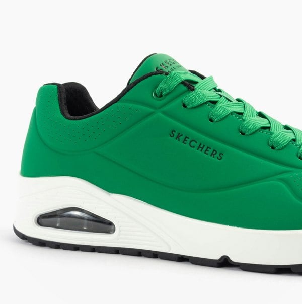 Skechers UNO - STAND ON AIR Mens Trainers Green White