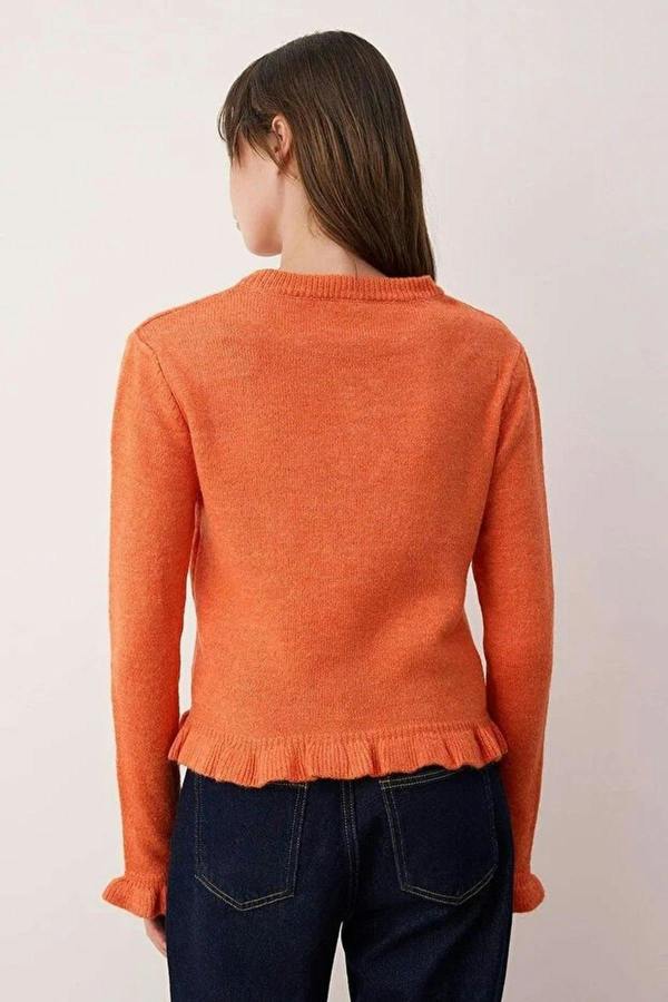 WOVCOR Soft Textured Knit Cardigan with Button Details