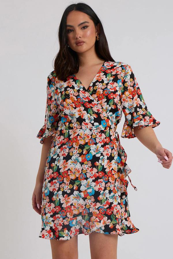 Urban Bliss Bucks Floral Wrap Dress