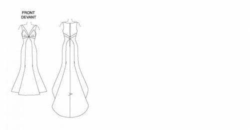 Vogue Sewing Pattern 1032, Dresses, Wedding Dresses for Women, 18-20-22 - Intermediate