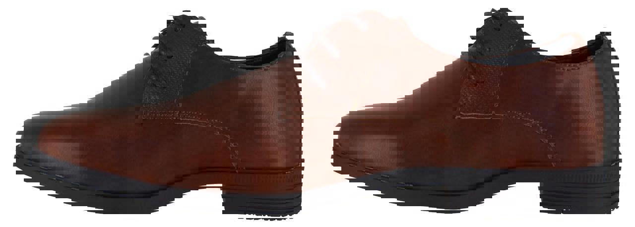 Ben Sherman Derek Mens Smart Formal Lace Up Shoes, brown leather dress shoes with a sleek design and lace-up closure.