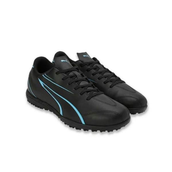 Puma Boys Vitoria TT Football Boots - Black/Luminous Blue - 