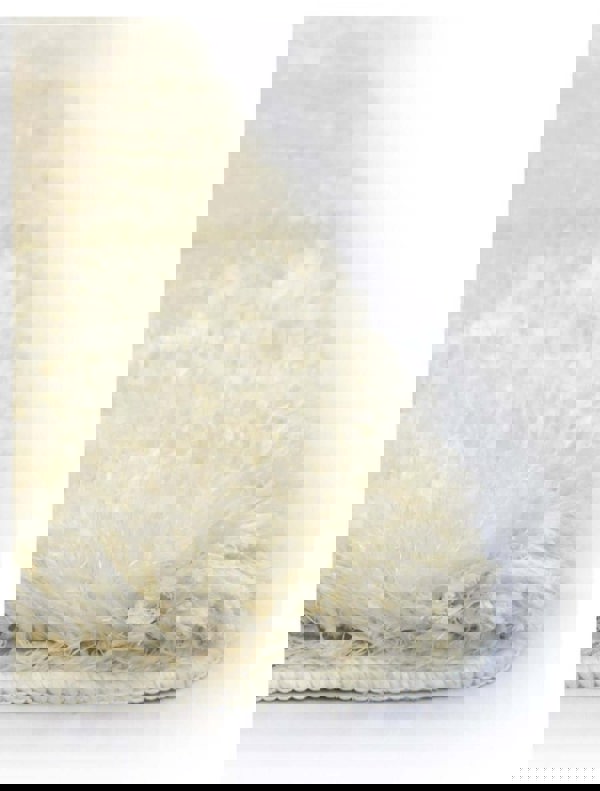 Machine Washable Shaggy Rug Plain Design in White – The Rugs