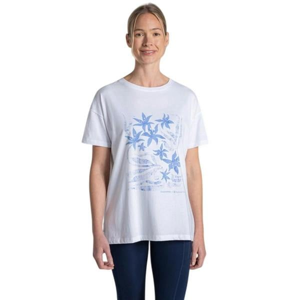Craghoppers Womens/Ladies Bistort Flowers National Trust T-Shirt - White - 