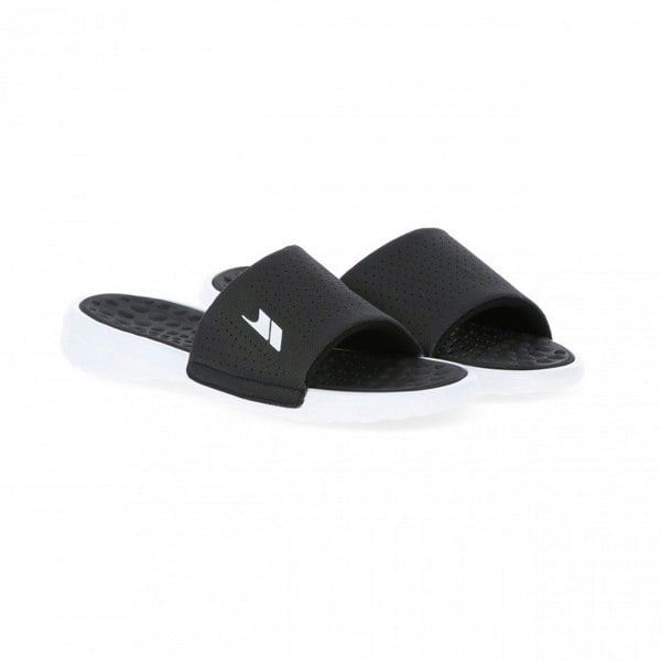 Trespass Mens Slide Cushioned Sandal - Black / White