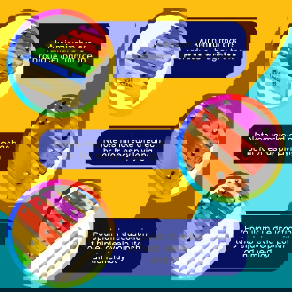 A-Star 8 Note Glockenspiel - Coloured Keys