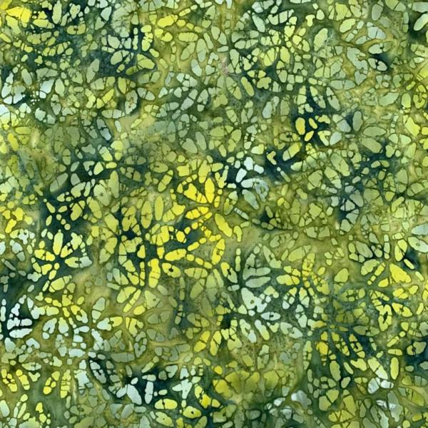 Minerva Cotton Batik Dressmaking & Quilting Fabric per metre, 110cm / 43" Wide - Green