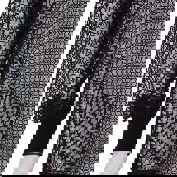 Stella McCartney luxurious broderie anglaise knitwear in sheer black
