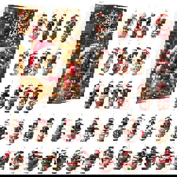 Leaper Dachshund Pendant Countdown Calendar-4 Styles