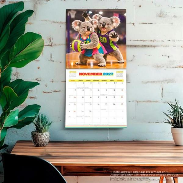 Aussie Animals Calendar 2027, Wall Calendars, Month To View, Animals, Gift