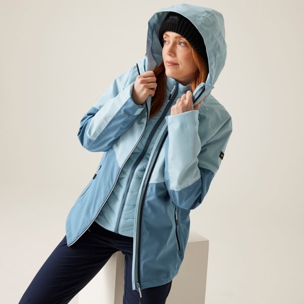 Regatta Women's Wentwood IX 3 in 1 Waterproof Jacket - Clear Sky / Coronet Blue