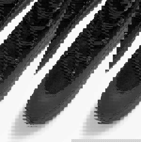 FitFlop F-MODE TEDDY-COLLAR WARM SUEDE Womens Suede Booties All Black