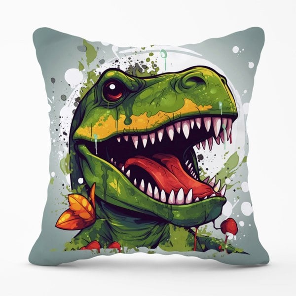 Warren Reed Laughing T-Rex Cushions