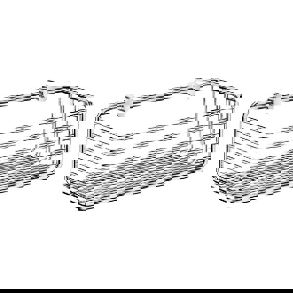 Polished chrome shower basket