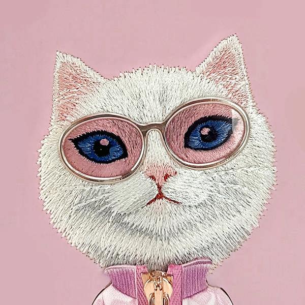 Nimmy Friends Nimmy Cool & Cute 2.0 White Rich & Beauty Cat Case with MagSafe for iPhone 17 Pro Max 6.9" Pink - N-KMLL-IP17-PRO-MAX-04