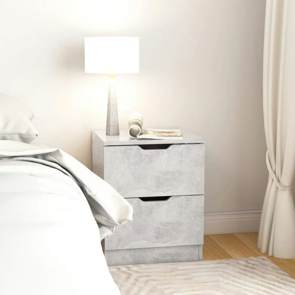 Berkfield Bedside Cabinet Concrete Grey 40x40x50 cm Engineered Wood