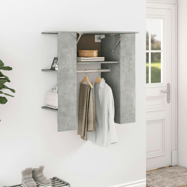 Berkfield Hallway Cabinet Concrete Grey 97.5x37x99 cm Engineered Wood