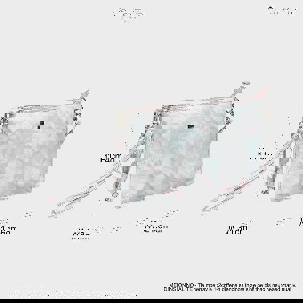 Assots London 'TODD' Blue & Orchid Pink Tie Dye Real Leather Crossbody Wristlet Bag