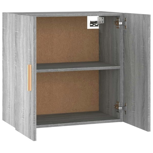 Berkfield Wall Cabinet Grey Sonoma 60x30x60 cm Engineered Wood