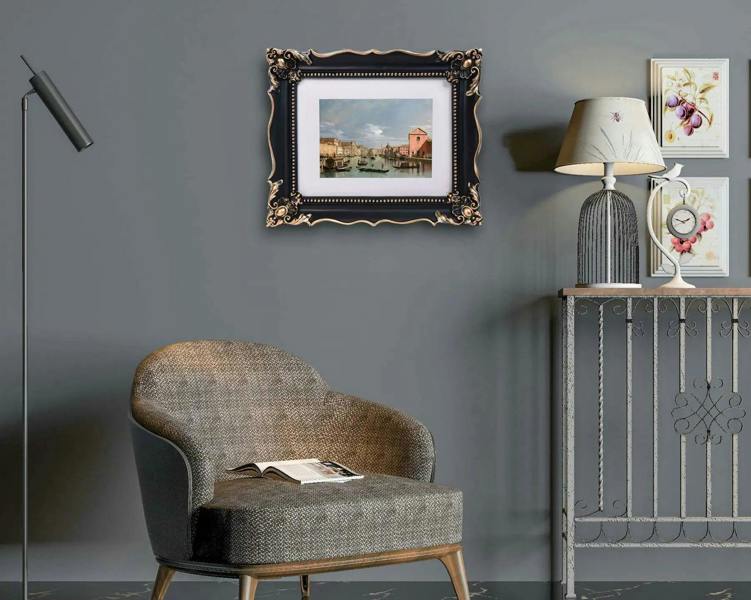 Maison des Cadeaux Victorian Ornate Photo Frame (8x10, Black)