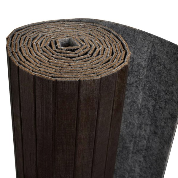 Berkfield Room Divider Bamboo Dark Brown 250x165 cm