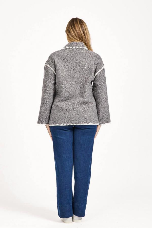 Mudflower Blanket Stitch Felt Jacket